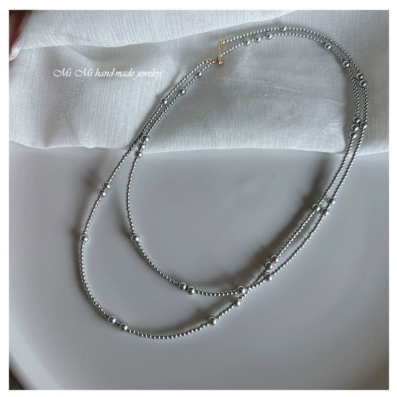 14K注金极细施家人造珍珠真多麻银灰色长款毛衣链 多层锁骨链叠戴,饰品/流行首饰/时尚饰品新,项链,淘宝优惠券,粉丝福利购,淘宝优惠卷