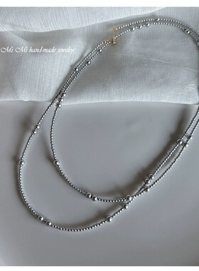 mimi人造珍珠女施家珍珠毛衣链