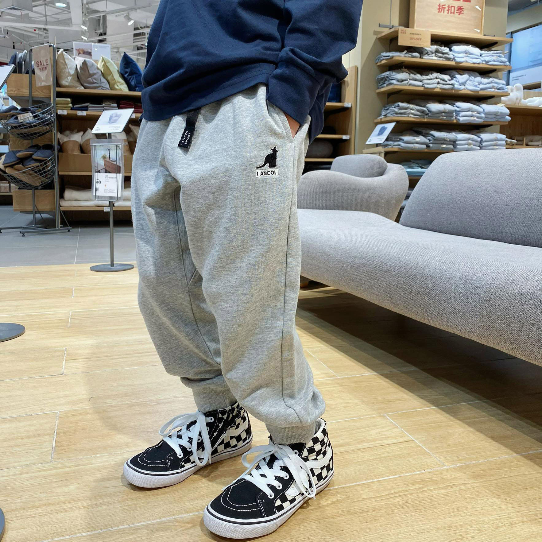 长裤男童纯棉休闲运动裤