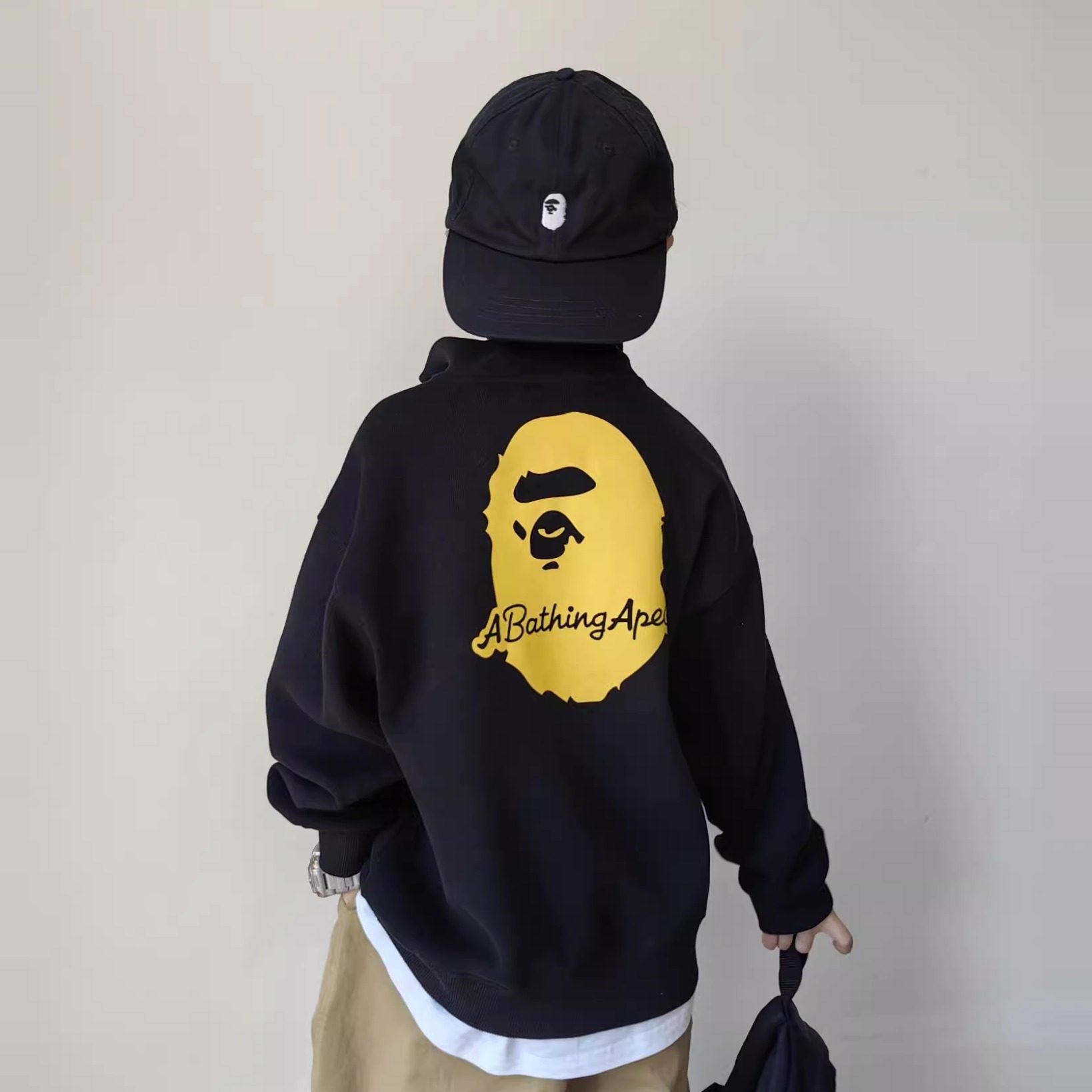 男童卫衣2026秋冬装新款潮洋气大童中小童宝宝印花加绒外套上衣