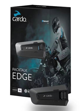 Cardo Packtalk Edge摩托车头盔蓝牙耳机JBL机车无线对讲机一体式