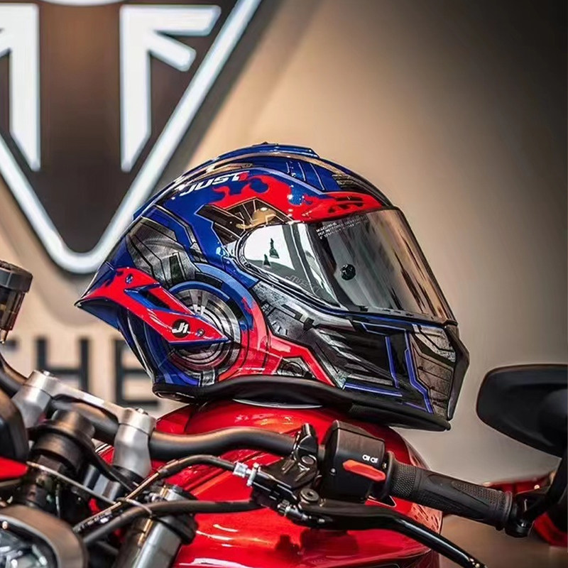 JUST 1摩托车头盔变形金刚联名款碳纤维全盔四季超轻跑盔【现货】