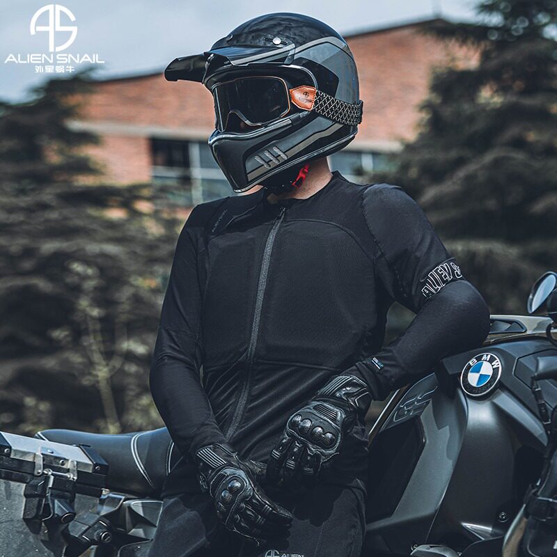 外星蜗牛摩托车骑行护具夏季网眼护甲衣-X透气忍者防撞男女防护
