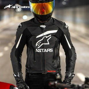 A星骑行皮夹克GP V4保暖牛皮机车服防摔摩托车皮衣男女DUSK PLUS