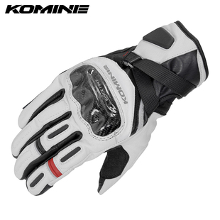 834 844 KOMINE秋冬骑行手套819 851碳纤维防护防滑保暖摩托GK
