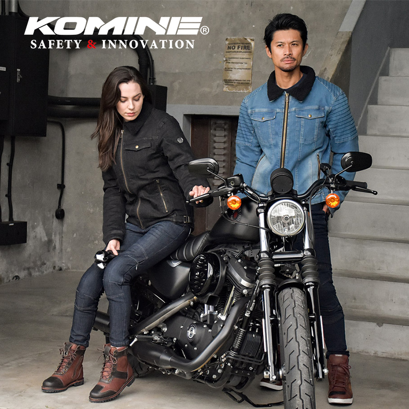 KOMINE 摩托车骑行服牛仔服夹克透气防水冬季机车摩旅护具JK-617