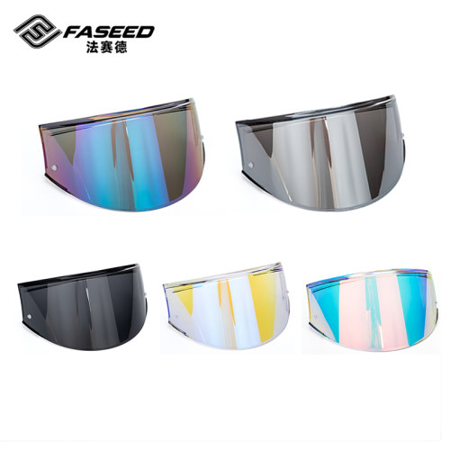 FASEED法赛德X600头盔碳纤维揭面盔专用镜片高清耐磨日夜通用多色