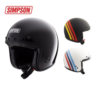 SIMPSON辛普森摩托车CHOPPER机车头盔夏季复古半盔骑行3/4盔四季