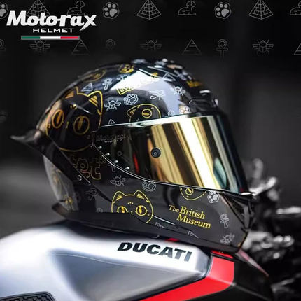 MOTORAX摩雷士R50S/50摩托车头盔大尾翼全盔安全帽防护男女四季