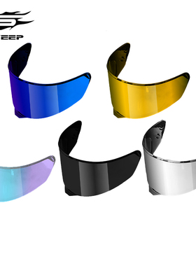 SWEEP头盔镜片M8专用防雾贴原厂正品面罩护目镜电镀幻彩挡风玻璃