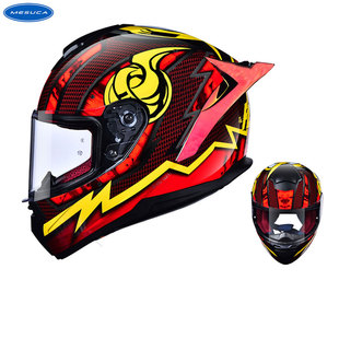 Mesuca麦斯卡摩托车头盔机车全盔601四季 613 通用防雾大尾翼WT
