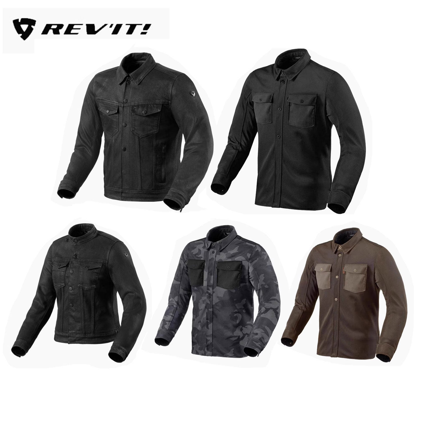 REVIT摩托车城市夹克机车复古衬衫防摔耐磨卡车司机男女轨迹2骑行