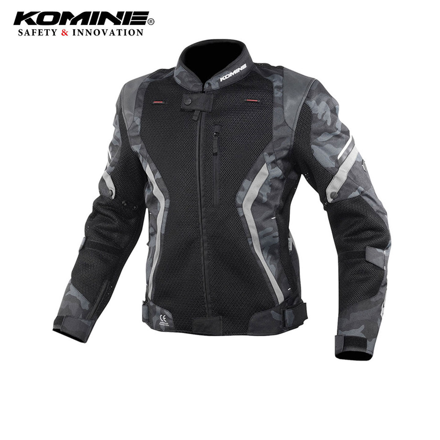 KOMINE日本进口春夏季摩托车机车骑行服赛车衣防护透气网眼JK-144