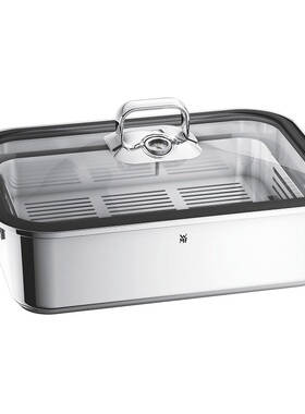 现货 德国WMF福腾宝Vitalis芳香蒸锅长方形蒸锅6.5L硅胶锅盖