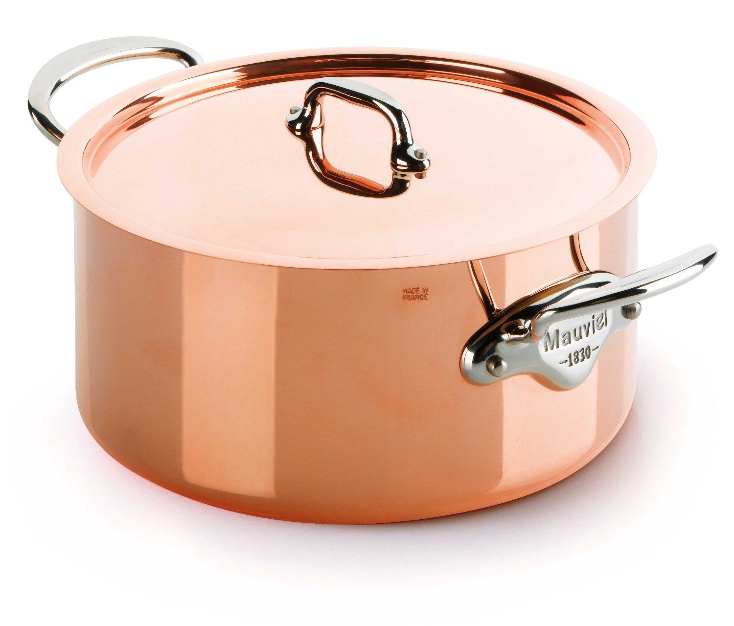 法国24cm带盖餐厅深汤锅现货