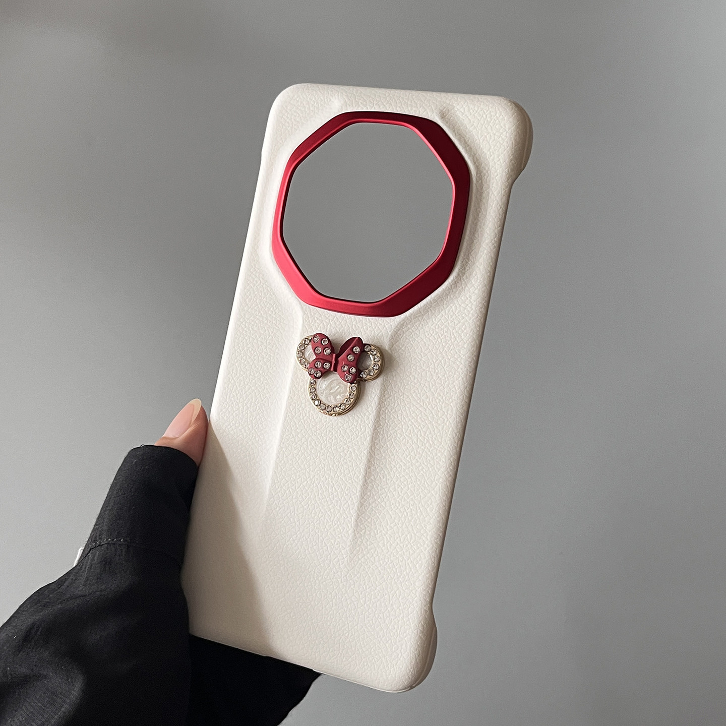 华为mate70rs非凡大师版无边框超薄手机壳撞色镜头圈个性创意米奇水钻适用mate60RS保时捷mate80rs保护套背壳