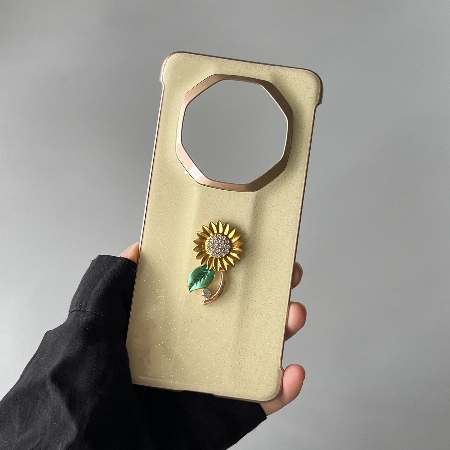 新款华为mate70RS非凡大师版手机壳个性创意太阳花朵mate60rs保时捷无边框超薄散热保护套闪粉女款奢华外壳