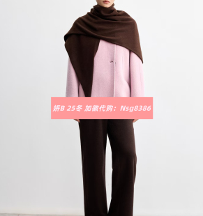 加微发图订金代购 国内专柜正品 25冬新款 妍b