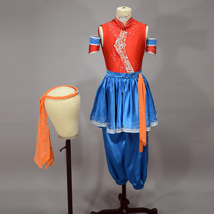 中国舞舞蹈服儿童女古典舞纳可罕少儿独舞服装新款女童演出服定制