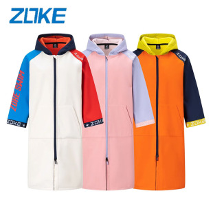 ZOKE青少年浴袍四季 游泳起水必穿男孩外防水防风女孩内保暖透湿
