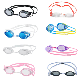 2025新款 可调节硅胶游泳镜 洲克平光泳镜防雾男女室内防水舒适时尚