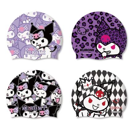 洲克联名三丽鸥库洛米防水护发防滑成人不勒头硅胶泳帽儿童浴帽