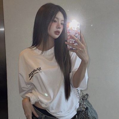 MLB SS25 圆领超宽松徽标大logo男女短袖T恤3ATSB5153-50WHS/BKS