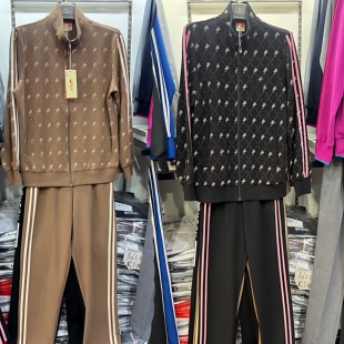 城德美2025春款运动套装女中老年运动服时尚大码妈妈装休闲两件套