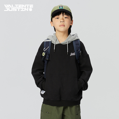 JUSTIN春秋男童华夫格日系卫衣
