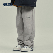 儿童冬季 加绒加厚卫裤 男孩少年感运动校园神裤 JUSTIN童装 保暖长裤