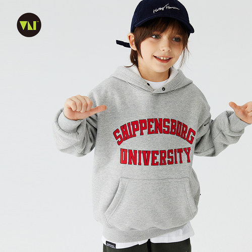 JUSTIN男女童加绒加厚休闲卫衣