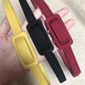 酒红色腰带 时尚 腰带女装 饰配裙子百搭黑色布腰带细韩版