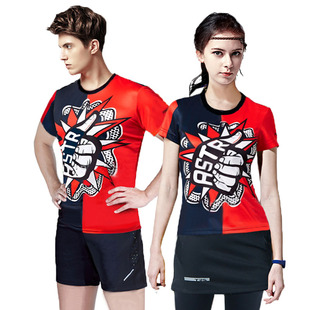 羽毛球服短袖套装韩版女上衣运动速干透气比赛团购大码定制男T恤