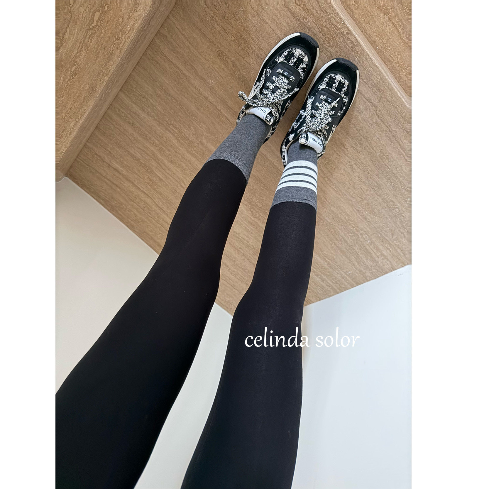 娇阳 祼感~今年zui舒服！！柔软保暖厚款羊毛打底裤靴裤瑜伽裤