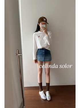 娇阳  潮潮潮的不行！！炸街拉风  柜售6000 防走光夏牛仔裤裙