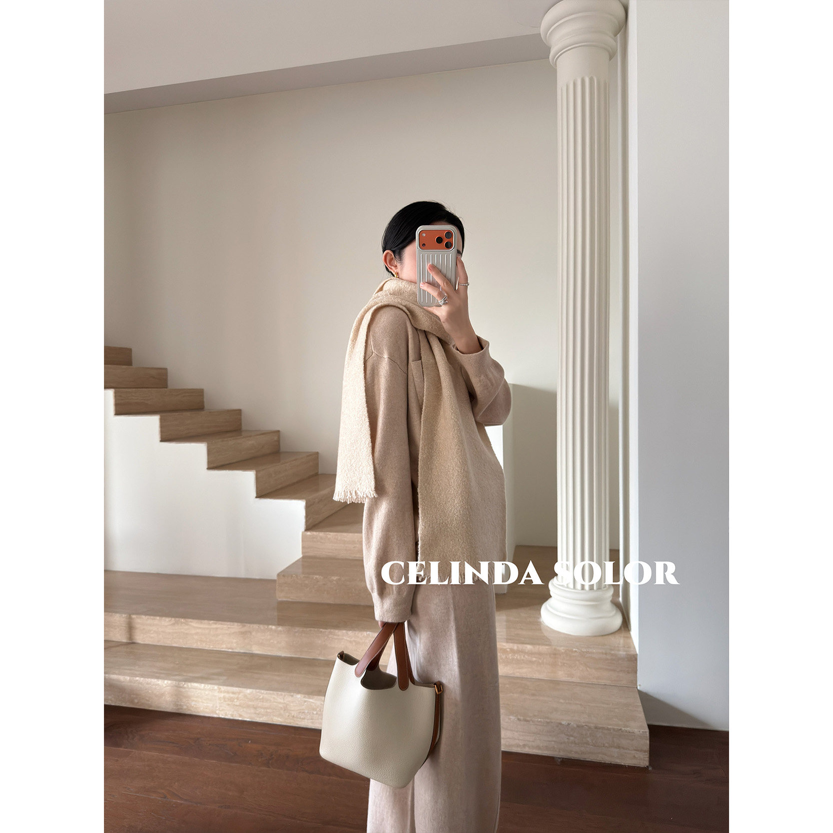 娇阳  尾~无补~ 三色  软呼呼云朵感  羊绒大尺寸围巾披肩