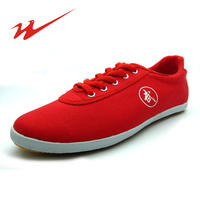 Double Star Tai Chi shoes, practice shoes, men's and women's canvas shoes with ox tendon soles, martial arts shoes, large sizes, children's sizes 26-46 thumbnail 4