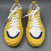 尾货撤柜断码 子夏季 防臭潮款 外贸男鞋 板鞋 网面透气真皮休闲鞋 薄款