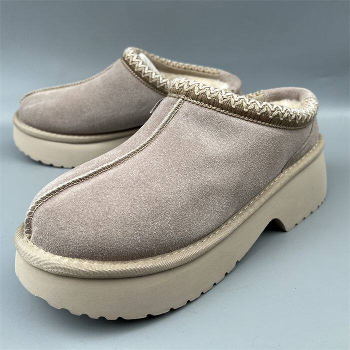 品牌鞋冬季雪地靴男女加绒保暖防滑厚底懒人带跟棉鞋磨砂皮捡漏鞋