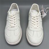 外贸原单捡漏品牌男鞋 潮男德训鞋 全皮真皮小白鞋 头层牛皮休闲板鞋