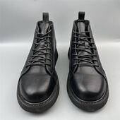 百搭马丁靴子真皮黑色休闲中帮皮鞋 商场撤柜新款 男鞋 软底牛皮短靴