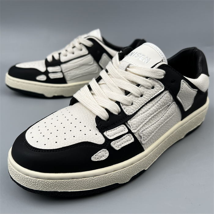 经典百搭黑白拼色骨头鞋