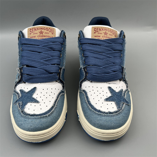 休闲板鞋厚底星星鞋上线牛皮