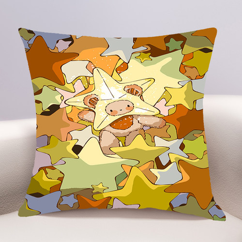 发光星星熊十字绣抱枕2026年新款客厅沙发儿童卧室靠枕小件自己绣