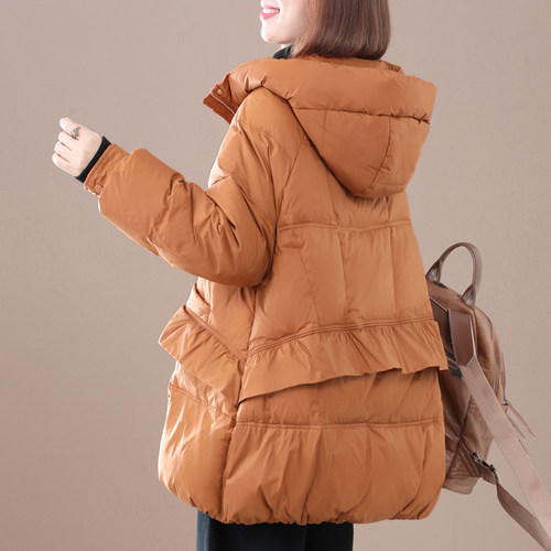 孔雀飞飞2023冬季连帽羽绒服