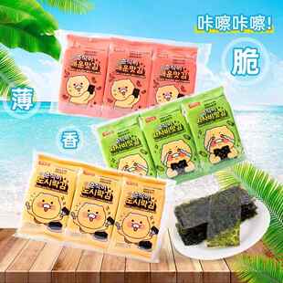韩国进口   3连包广川春植海苔1*12袋/箱