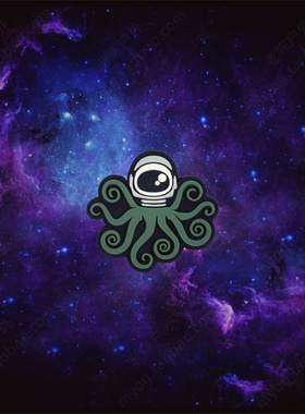现货 美国PDW SPD Space Kraken Cat Eye 太空章鱼迷你臂章魔术贴