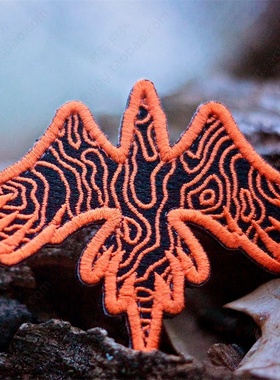 现货 美国FF Orange Topo Raven 橙色拓扑纹渡鸦臂章 户外士气章