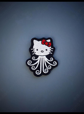 现货 美国PDW SPD Hello Kraken Morale Patch 凯蒂猫章鱼臂章