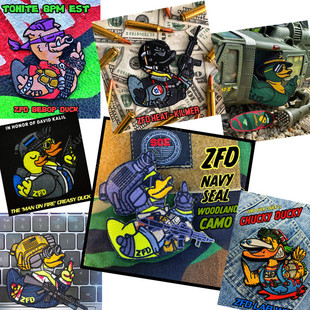 正品 DUCK 臂章 DumpBox FUCKS 鸭子系列限量版 ZERO 现货 ZFD